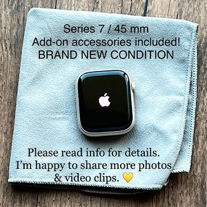 Apple Watch Series 7, 45 mm + accessories! Like new!